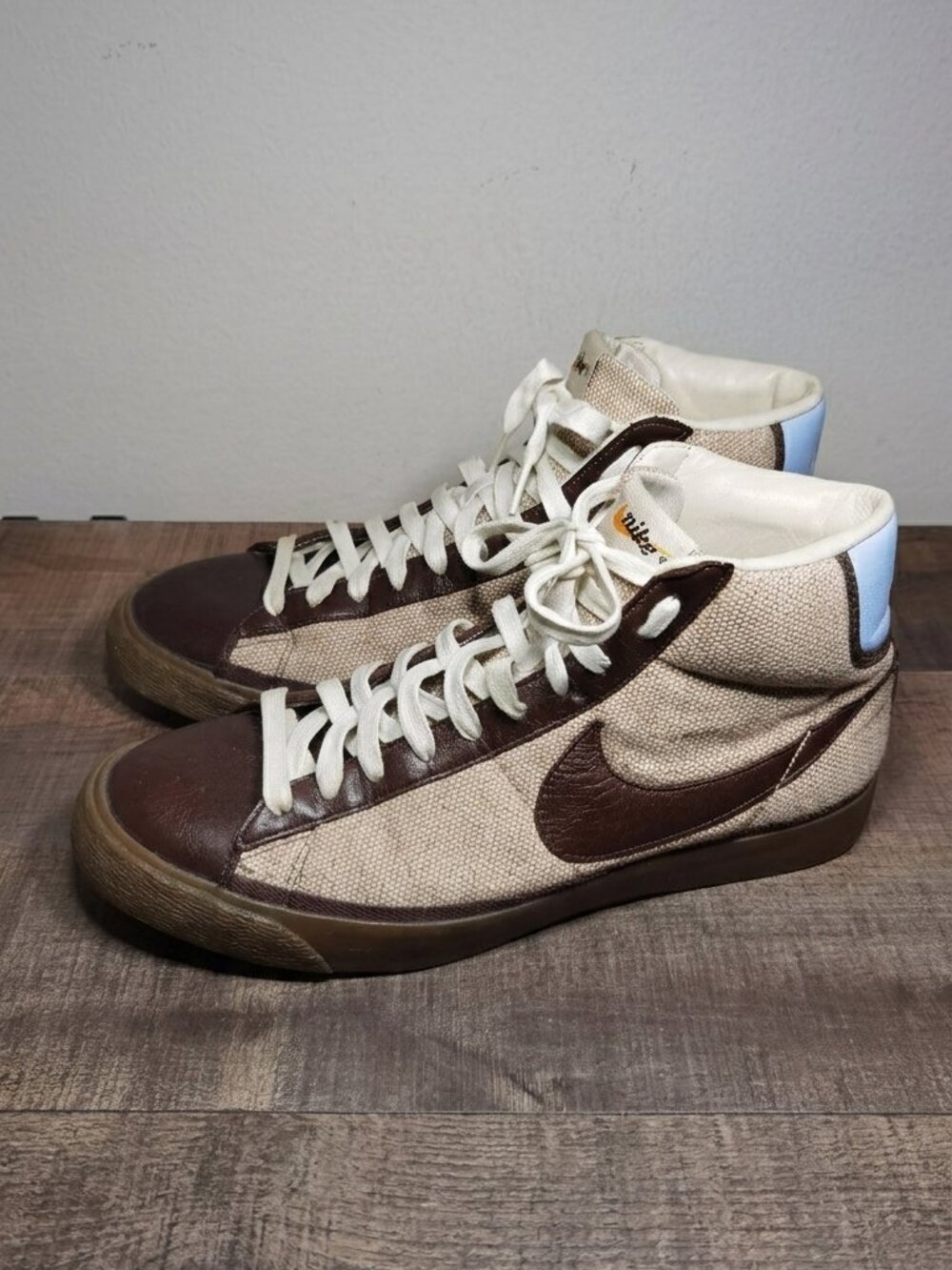 VTG 2006 Nike Star High Premium Tweed Blazer Men's 10.5 Baroque Brown